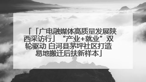 「广电融媒体高质量发展陕西采访行」“产业+就业”双轮驱动 白河县茅坪社区打造易地搬迁后扶新样本