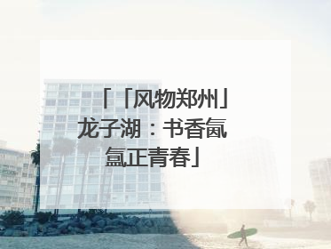 「风物郑州」龙子湖：书香氤氲正青春