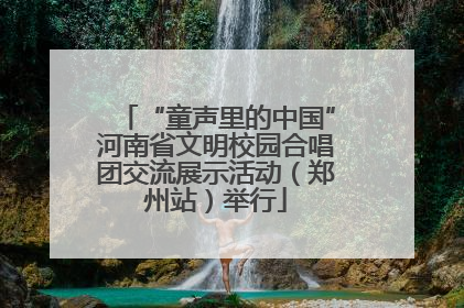 “童声里的中国”河南省文明校园合唱团交流展示活动（郑州站）举行