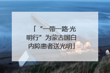 “一带一路·光明行”为蒙古国白内障患者送光明