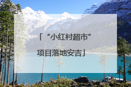 “小红村超市”项目落地安吉