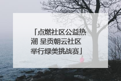 点燃社区公益热潮 呈贡朝云社区举行绿美挑战赛
