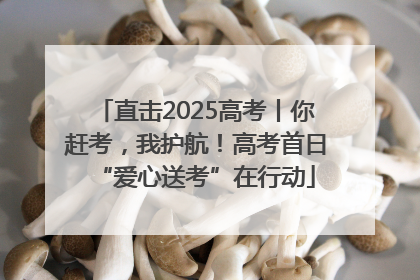 直击2025高考丨你赶考，我护航！高考首日“爱心送考”在行动