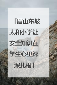 眉山东坡太和小学让安全知识在学生心里深深扎根