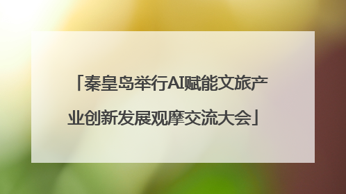 秦皇岛举行AI赋能文旅产业创新发展观摩交流大会