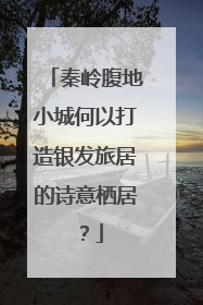秦岭腹地小城何以打造银发旅居的诗意栖居？