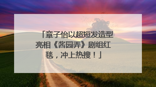 章子怡以超短发造型亮相《酱园弄》剧组红毯，冲上热搜！