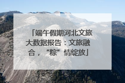 端午假期河北文旅大数据报告：文旅融合，“粽”情绽放