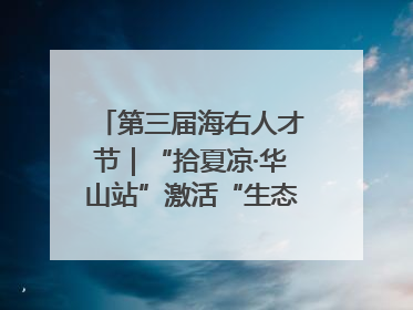 第三届海右人才节｜“拾夏凉·华山站”激活“生态聚才”强磁场
