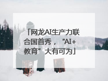 网龙AI生产力联合国首秀，“AI+教育”大有可为