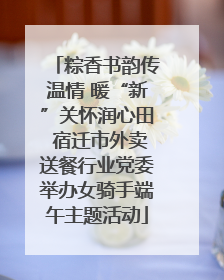 粽香书韵传温情 暖“新”关怀润心田 宿迁市外卖送餐行业党委举办女骑手端午主题活动