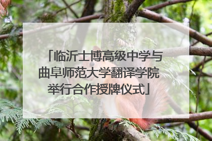 临沂士博高级中学与曲阜师范大学翻译学院举行合作授牌仪式