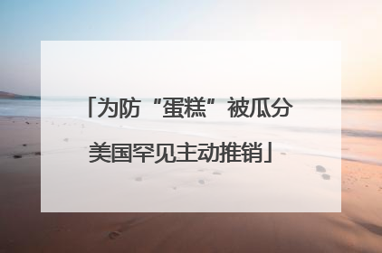 为防“蛋糕”被瓜分 美国罕见主动推销