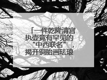 一件乾隆清宫执壶竟有罕见的“中西联名”，揭开铜胎画珐琅器的神秘面纱