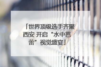 世界顶级选手齐聚西安 开启“水中芭蕾”视觉盛宴