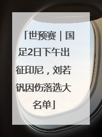 世预赛｜国足2日下午出征印尼，刘若钒因伤落选大名单