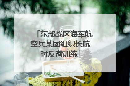 东部战区海军航空兵某团组织长航时反潜训练