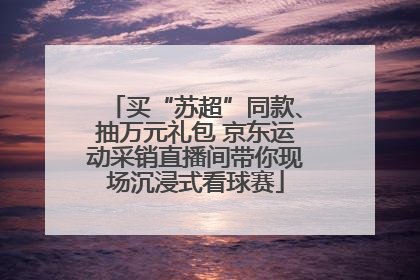 买“苏超”同款、抽万元礼包 京东运动采销直播间带你现场沉浸式看球赛