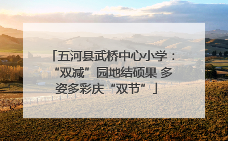 五河县武桥中心小学：“双减”园地结硕果 多姿多彩庆“双节”