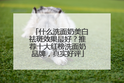 什么洗面奶美白祛斑效果最好？推荐十大红榜洗面奶品牌，真实好评