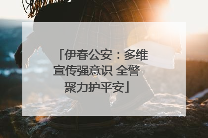 伊春公安：多维宣传强意识 全警聚力护平安
