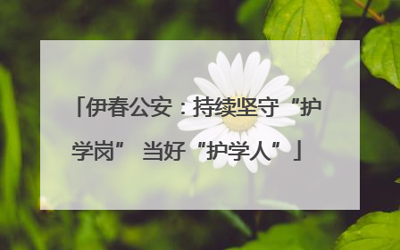 伊春公安：持续坚守“护学岗” 当好“护学人”