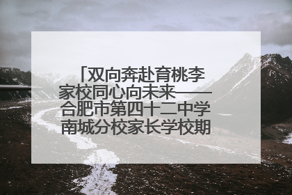 双向奔赴育桃李 家校同心向未来——合肥市第四十二中学南城分校家长学校期末总结会圆满召开