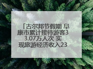 古尔邦节假期 阜康市累计接待游客33.07万人次 实现旅游经济收入23161万元
