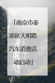 南京市秦淮区大明路汽车消费活动启动