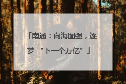 南通：向海图强，逐梦 “下一个万亿”