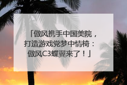 傲风携手中国美院，打造游戏党梦中情椅：傲风C3蝶翼来了！