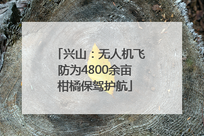 兴山：无人机飞防为4800余亩柑橘保驾护航