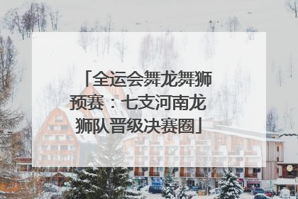 全运会舞龙舞狮预赛：七支河南龙狮队晋级决赛圈
