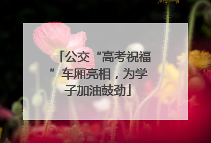 公交“高考祝福”车厢亮相，为学子加油鼓劲