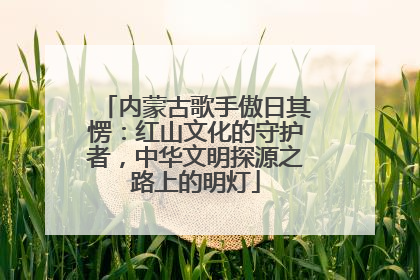 内蒙古歌手傲日其愣：红山文化的守护者，中华文明探源之路上的明灯