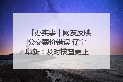 办实事｜网友反映公交票价错误 辽宁阜新：及时核查更正 加强实时巡检