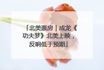 北美票房｜成龙《功夫梦》北美上映，反响低于预期