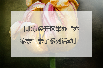 北京经开区举办“亦家亲”亲子系列活动
