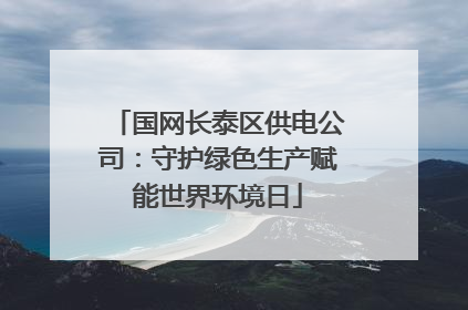 国网长泰区供电公司：守护绿色生产赋能世界环境日