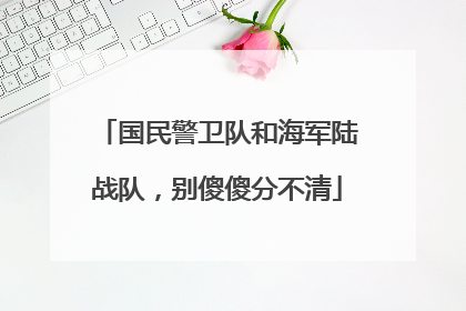 国民警卫队和海军陆战队，别傻傻分不清