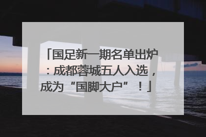 国足新一期名单出炉：成都蓉城五人入选，成为“国脚大户”！