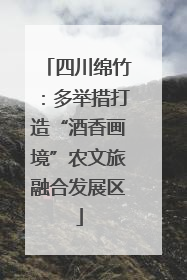 四川绵竹：多举措打造“酒香画境”农文旅融合发展区