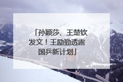 孙颖莎、王楚钦发文！王励勤透露国乒新计划
