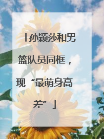 孙颖莎和男篮队员同框，现“最萌身高差”