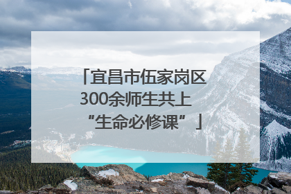 宜昌市伍家岗区300余师生共上“生命必修课”