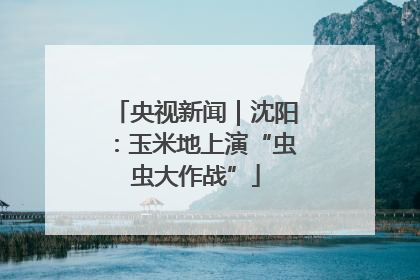 央视新闻｜沈阳：玉米地上演“虫虫大作战”