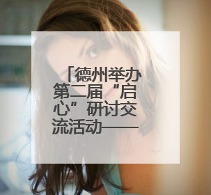 德州举办第二届“启心”研讨交流活动——共筑学生心理健康防护网