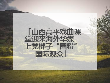 山西高平戏曲课堂迎来海外华媒 上党梆子“圈粉”国际观众
