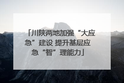 川陕两地加强“大应急”建设 提升基层应急“智”理能力