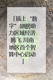 插上“数字”翅膀助力区域经济腾飞 川南地区首个智算中心启动